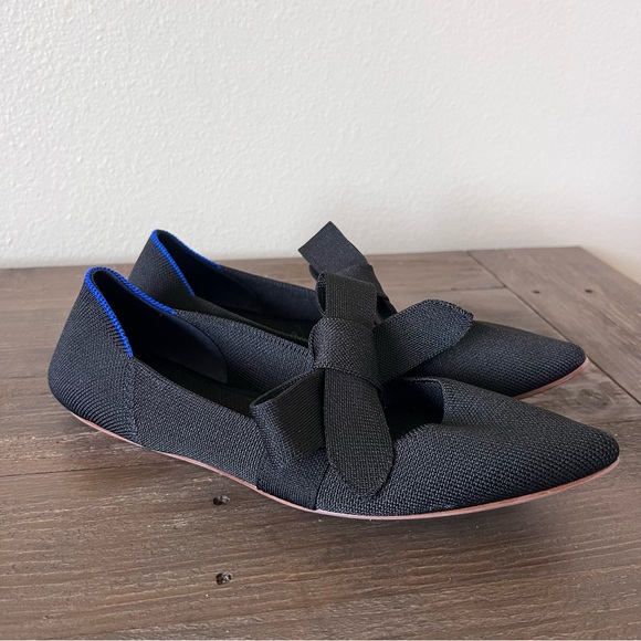 Rothy’s Mary Jane Black Bow Size 9 - Picture 3 of 14